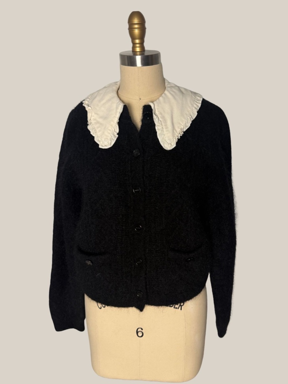 Sandro Knitted Button-Fastening Cardigan - Picture 2 of 5
